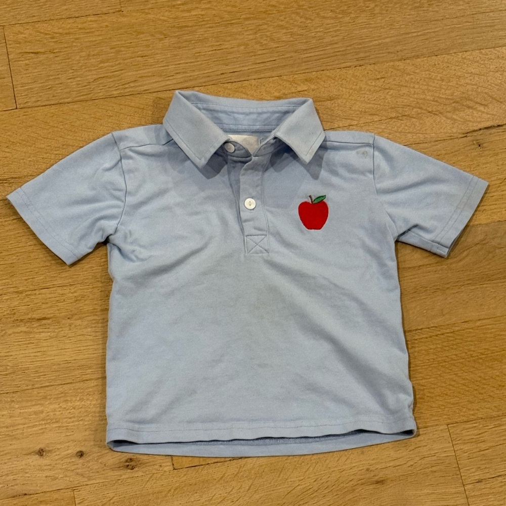 Eliza James Polo Shirt with Apple Embroidery